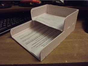 bandeja de papel office formato a5 a6 a caixa folha 3d print model - Mito3D