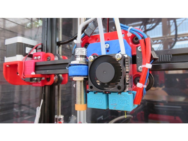 scalaire e3d chimère double extrusion de montage l'imprimante extrudeuses 3d des systèmes modulaires extrudeuse mont mise à niveau la partie xl premium 3D print model - Mito3D