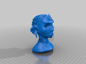lagoa princesa esculturas criatura feminino garota água mulher 3d print model - Mito3D