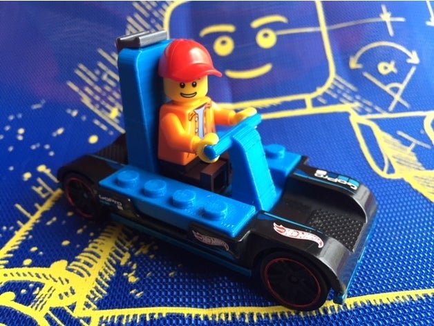 sıcak yüksek araba lego koltuk tekerlekler oyuncaklar oyunlar 2018 hotwheels serin goprocar LEGO yeni oyuncak 3D print model - Mito3D