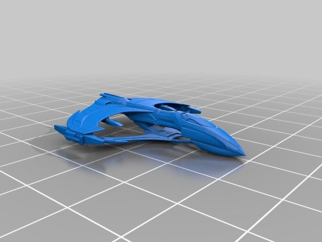 star trek Romulanischen aelahl Klasse Licht warbird 3d drucken 3D print model - Mito3D