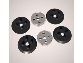 easy print gt2 timing belt pulley 3d printer parts hub roller wheel 3d print model - Mito3D