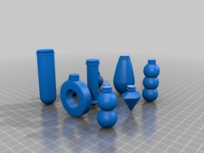 assortiment de fioles potions du mdn accessoires jeu le prop potion santé la magique bouteille 3d print model - Mito3D