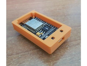 esp8266 nodemcu case exposed pins electronics breadboard 3d print model - Mito3D