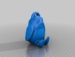 porg pendiente aretes 3d print model - Mito3D