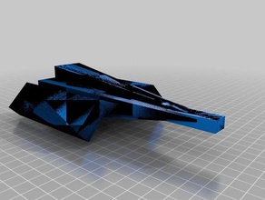 áspero battlestar galactica blackbird vehículos colonial nave espacial 3d print model - Mito3D