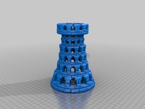 tower chess 3d print model - Mito3D