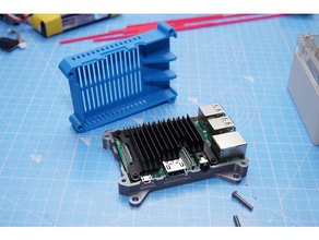 raspberry pi 3b caso de ajuste kintaro disipador calor equipo ventilación 3d print model - Mito3D