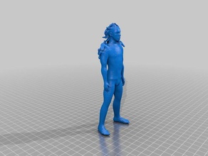 deniz Prens heykeller erkek adam çıplak heykel 3d print model - Mito3D