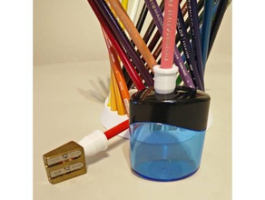 curta-ponto de coloração pencilpencil-apontador lápis cor e placa a arte as ferramentas prismacolor 3d print model - Mito3D