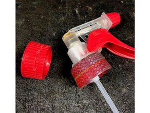 bouchon de bouteille pulvérisation remplacement pièces pulvérisateur 3d print model - Mito3D