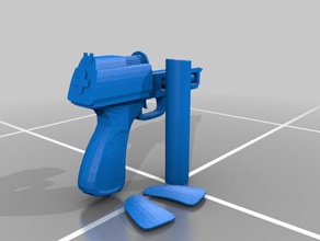 stim-Pistole 3d drucken doc gun Heilung rainbow Regenbogen sechs Belagerung 3d print model - Mito3D
