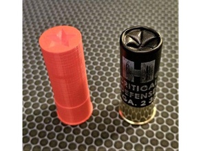 12 ga tiro shell 3d impressão Calibre munição manequim rodada arma de fogo espingarda shotshell snapcap 3d print model - Mito3D