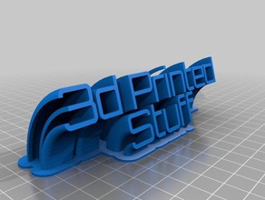 Impreso en 3d cosas placa con el nombre de la oficina personalizado 3d print model - Mito3D