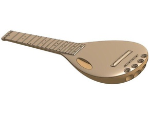 injection moldable headless tenor ukulele music molding 3d print model - Mito3D