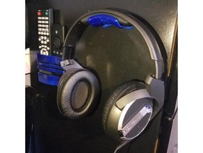 headphone hanger audio headphones holder 3d print model - Mito3D