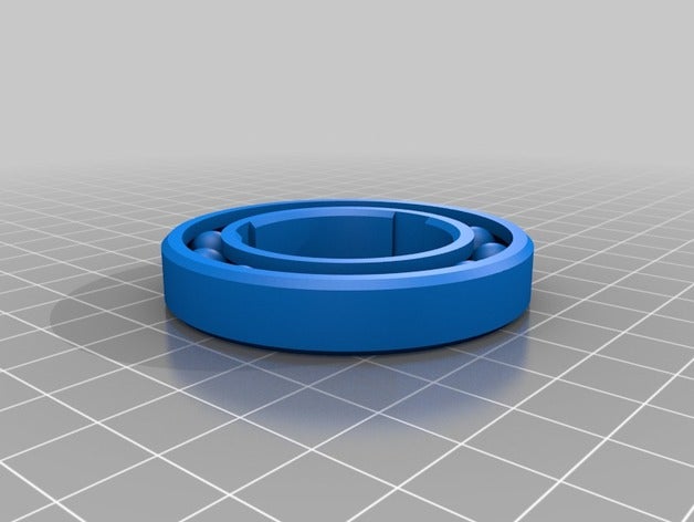 mi personalizados paramétrico de la jaula cojinete bolas ingeniería rodamiento 3D print model - Mito3D
