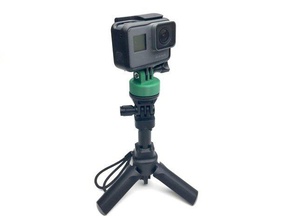 gopro fixation pour trépied caméra 3d print model - Mito3D