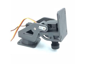 ağır pan&tilt Gerçek görevi rc araç gerçek kamera monte edin gimbal pan tilt 3d print model - Mito3D
