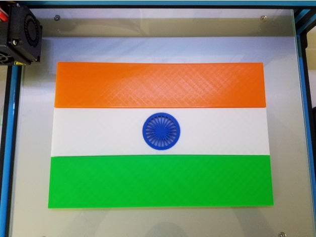 flag india other openscad 3D print model - Mito3D