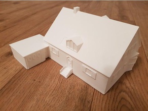 İsveçli ev binalar yapılar mimari model mimarlık 3d print model - Mito3D