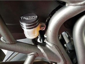 triumph tiger 800 brake fluid reservoir cover automotive 3d print model - Mito3D