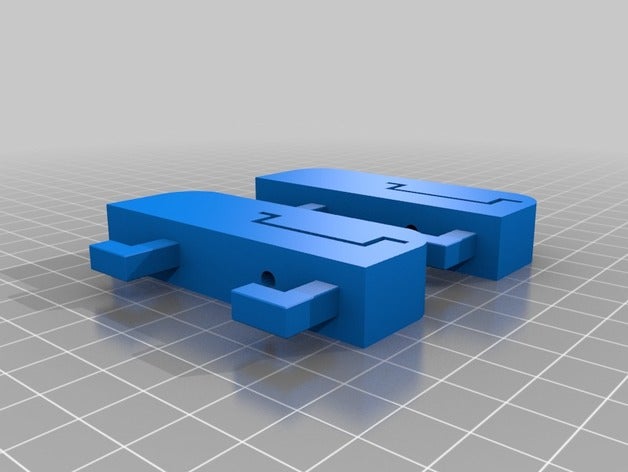 35mm dın ray mount ıkea skadis elektronik dinrail 3D print model - Mito3D