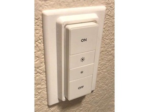 philips hue switch wall plate decor light outlet cover 3d print model - Mito3D