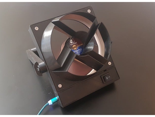 usb venturi ventilador de mesa ultra-silencioso 3d impressão 3D print model - Mito3D