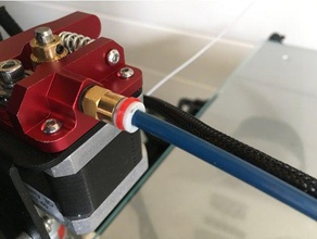 bowden tube coupler clip 3d printer parts extruder cr10 cr10s cr10s4 creality 3d print model - Mito3D