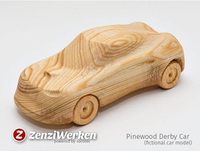 pinewood derby voiture fictive modèle de cnc des véhicules routeur sorotec basicline 3d print model - Mito3D