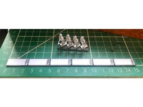 hordes things hott 15mm 600p ruler game board measure toy accessories wargames 3d print model - Mito3D