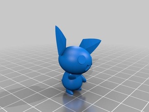 pichu 3d la impresión pikachu pokemon figuras juguete 3d print model - Mito3D