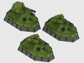 valkyrie gev sf tank 6mm 3 Varianten Fahrzeuge science-fiction wargames 3d print model - Mito3D