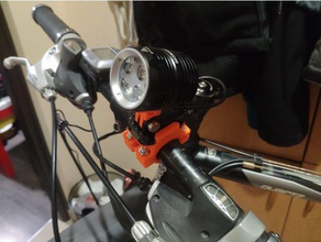 nitefighter bt40s luz de la bici montaje gopro deporte al aire libre 3d print model - Mito3D