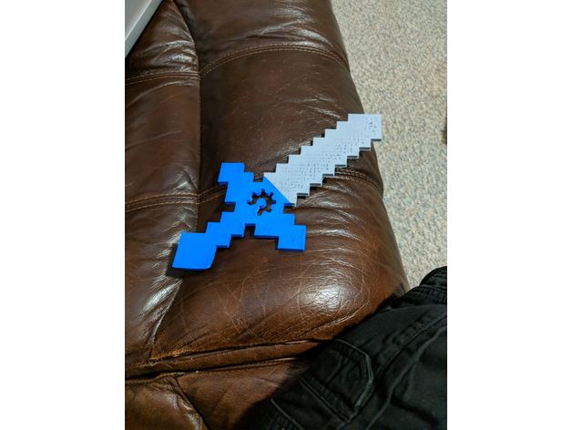 abierto espada props de minecraft opensource 3D print model - Mito3D