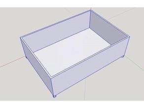 double-length container harbor freight storage case item 62778 3d printer accessories 3d print model - Mito3D