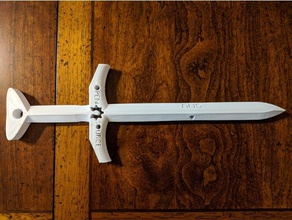 open source sword mark ii props blender gnu opensource 3d print model - Mito3D