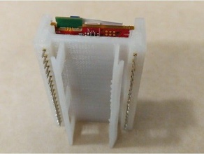 dual pogo pins Sonde clip dual-Waben-Module - Elektronik adapter debugging embedded-hardware openscad testen 3d print model - Mito3D