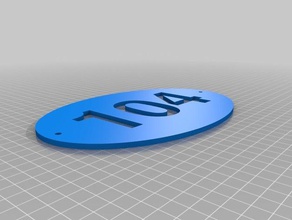 102 de los hogares personalizado 3d print model - Mito3D
