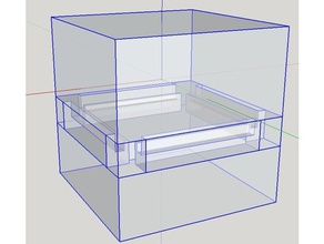 multi material interlocking test cube 3d printing tests m3d crane 3d print model - Mito3D