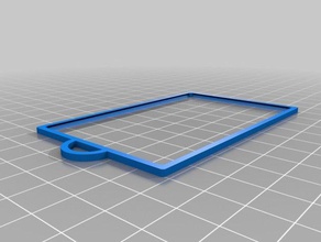 minimal tesla model 3 key card hanger holder automotive 3d print model - Mito3D