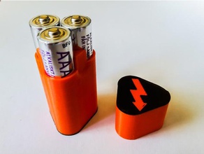 Bateria 3xaaa titular farol esporte ao ar livre dupla de cores multicolor prusa i3 mk3 viagens 3d print model - Mito3D