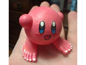 kirby no shoes sculptures barefoot character feet foot game nintendo video 3d print model - Mito3D