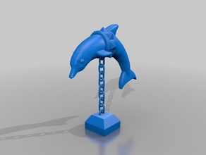 dolphin chains aquarium animals 3d print model - Mito3D