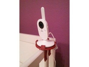 philips avent scd620 scd630 camera holder clamp 30mm remix baby phone mount 3d print model - Mito3D