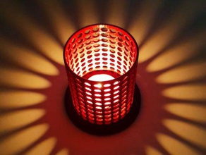 lámpara para mini velas - de los hogares la vela titular 3d print model - Mito3D