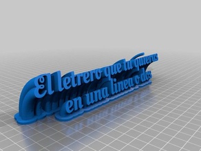 letrero office personalizado 3d print model - Mito3D