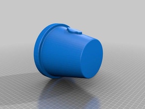 flower pot household 3d print model - Mito3D