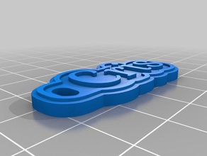 cris keychains customized 3d print model - Mito3D